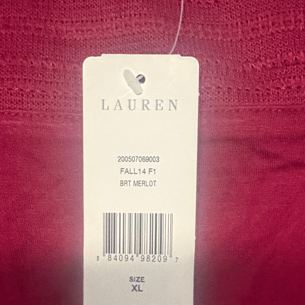 Lauren Ralph Lauren Rich Red Knit Top